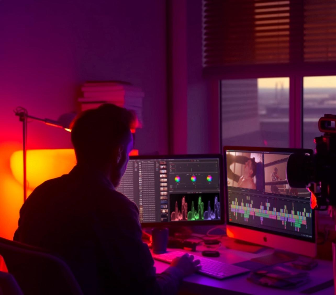 صانع ومحرر فيديوهات وصور مصمم صور ولوجوهات احترافية